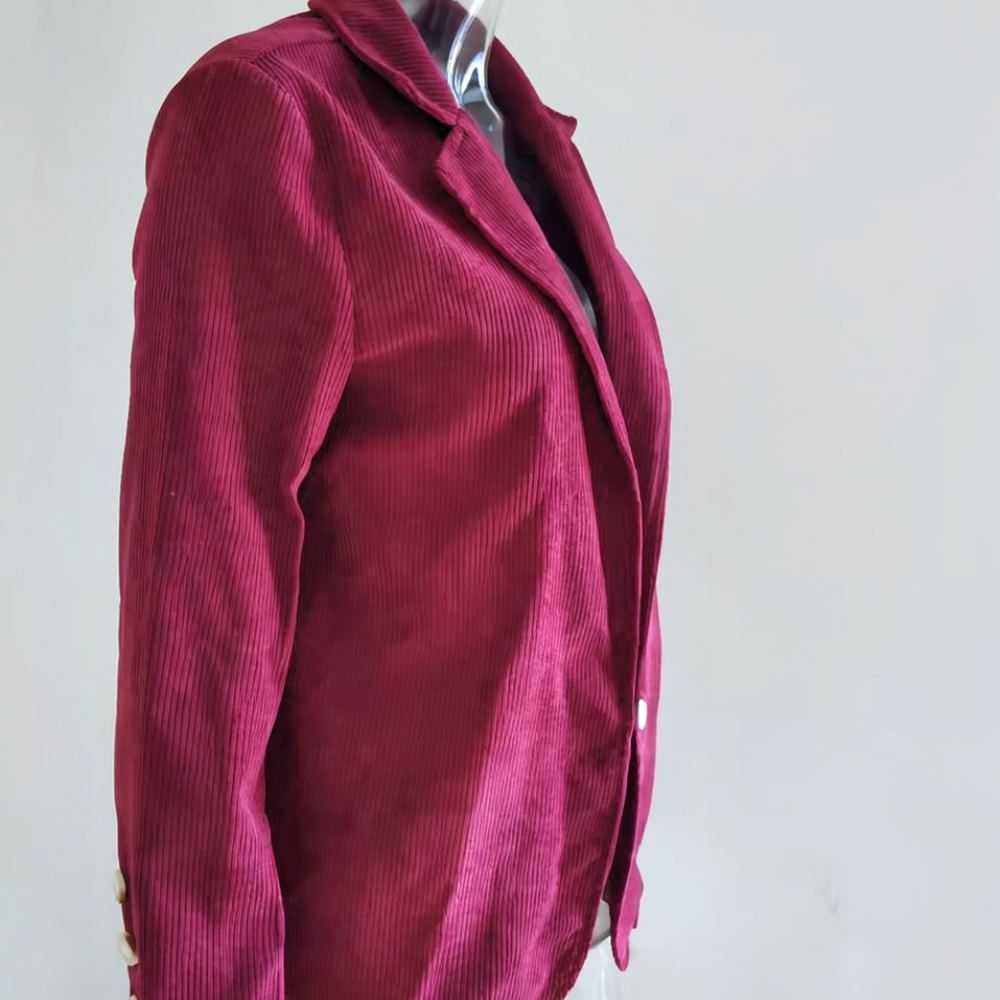 Suits - Blazer Wanita Bahan Corduroy, Setelan Jas,
