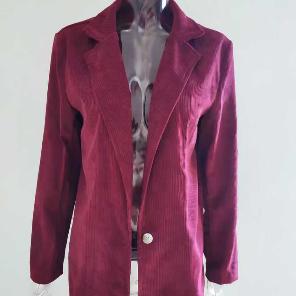 Blazer Wanita Bahan Corduroy,  - Suits ulasan dan harga