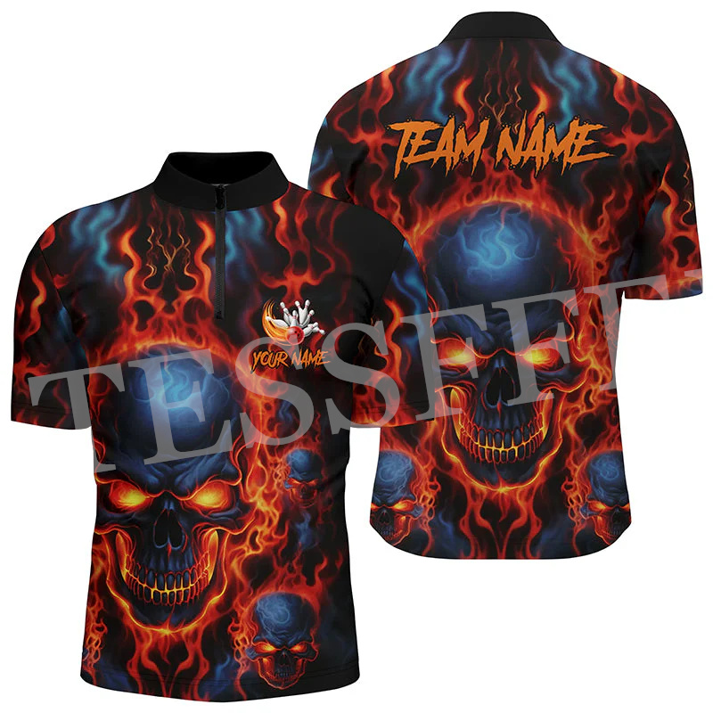 Kemeja Polo ritsleting Harajuk - Short Sleeve Bowling Shirt Retro ulasan dan harga