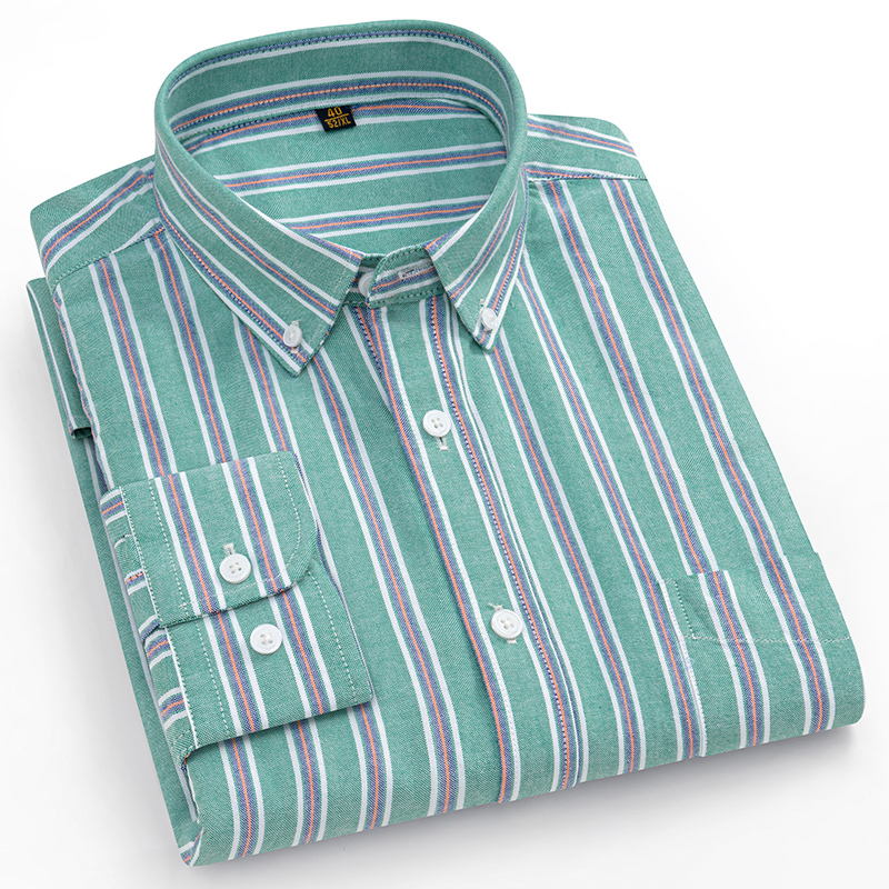 Kemeja Ukuran Besar 160KG Keme - Oxford Cotton Casual Shirt Business ulasan dan harga